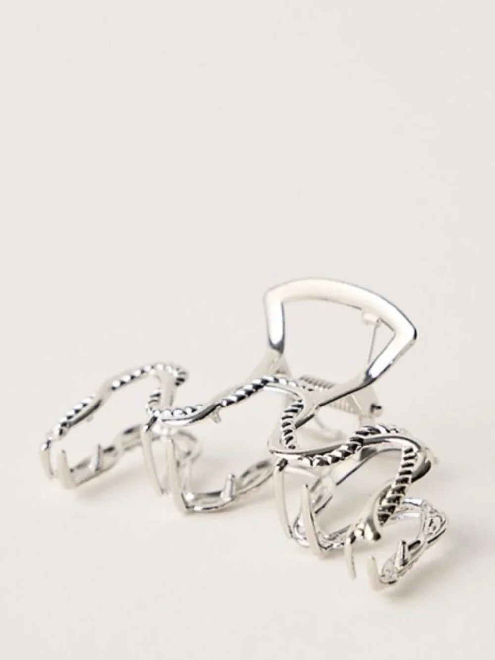 Free People Can't Be Tamed Claw Clip Silver